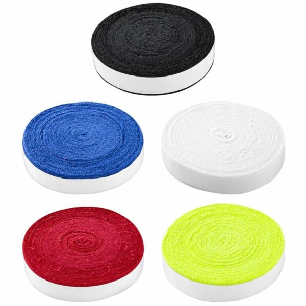 Badminton |   10m Badminton Tennis Racket Overgrips Anti Skid Towel Glue Grip Tape Accessories