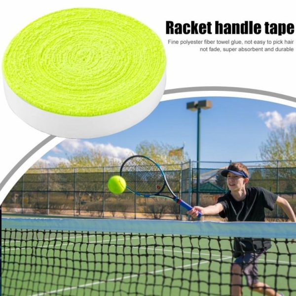 Badminton |   10m Badminton Tennis Racket Overgrips Anti Skid Towel Glue Grip Tape Accessories