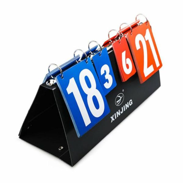 Badminton |   4-Digit Badminton Score Board Plastic Table Tennis Scoreboard for Sports Referee