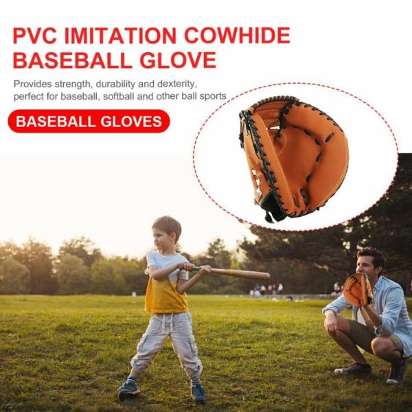 Baseball |   Baseball Fielding Glove Thicken Beginner Play Training for Youth Adults Practice