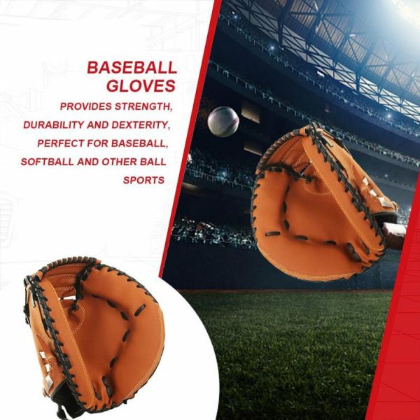 Baseball |   Baseball Fielding Glove Thicken Beginner Play Training for Youth Adults Practice