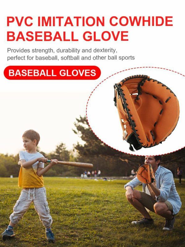 Baseball |   Baseball Fielding Glove Thicken Beginner Play Training for Youth Adults Practice