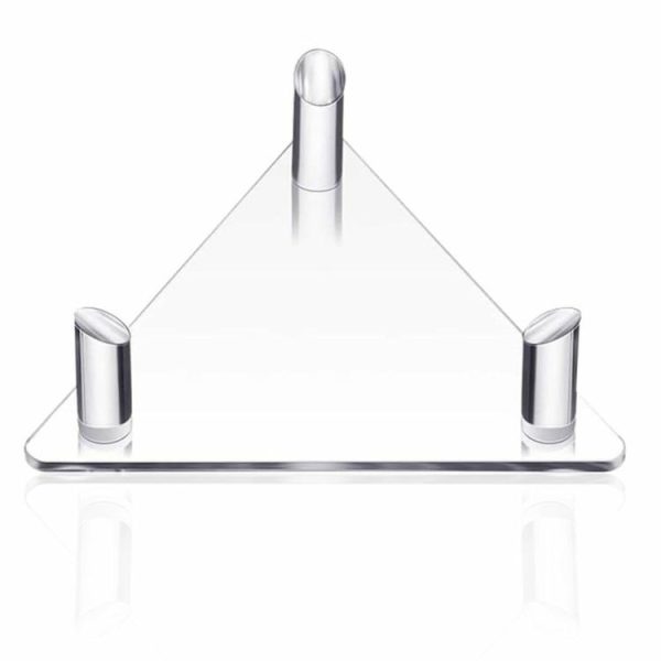 Basketball |   Acrylic Triangle Basketball Stand Transparent Ball Storage Rack for Sports Balls