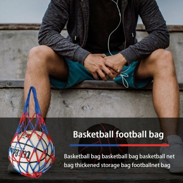 Basketball |   Football Net Bag Sports Mesh Equipment for Carrying Basketball Volleyball Soccer