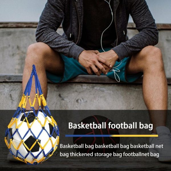 Basketball |   Football Net Bag Sports Mesh Equipment for Carrying Basketball Volleyball Soccer