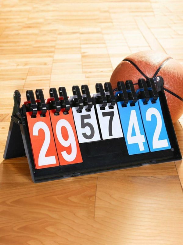 Basketball |   Sports Scoreboard Basketball Score Counter Portable for Basketball Tennis Sports