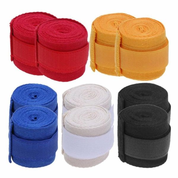 Boxing |   2pcs 2.5m Sports Cotton Kick Boxing Bandage Sanda MMA Wrist Hand Gloves