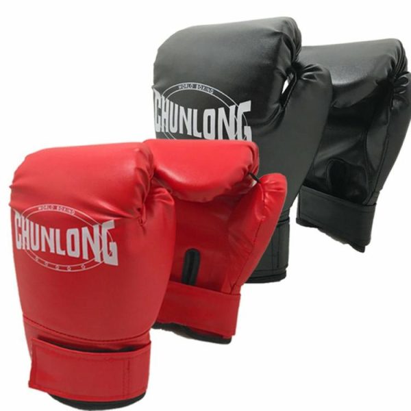 Boxing |   2pcs Muay Thai Karate Punching Gloves PU Boxing Training Fighting Gloves