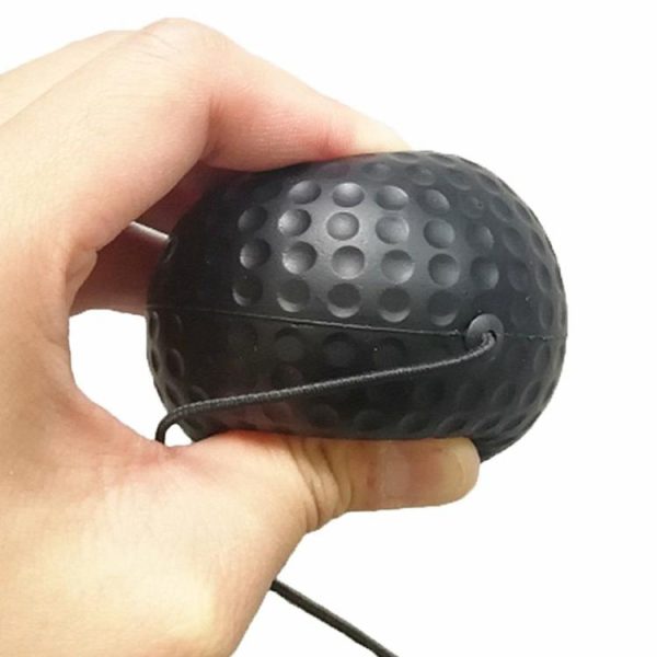 Boxing |   PU Foam Boxing Speed Punch Ball Head-Mounted Reaction Training Ball (Black)