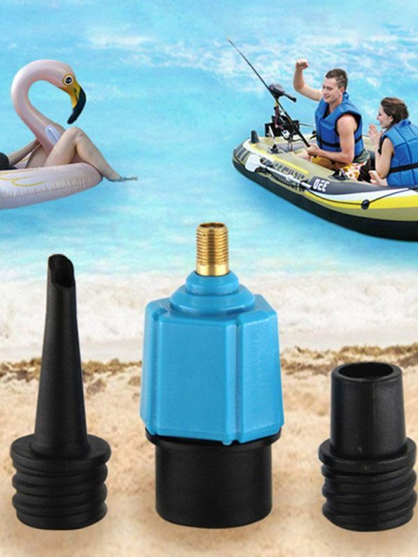 Canoeing |   Air Valve Converter Inflatable Sup Pump Adaptor for Kayaking Dinghy Pontoon Boat