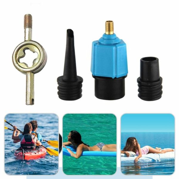 Canoeing |   Air Valve Converter Inflatable Sup Pump Adaptor for Kayaking Dinghy Pontoon Boat