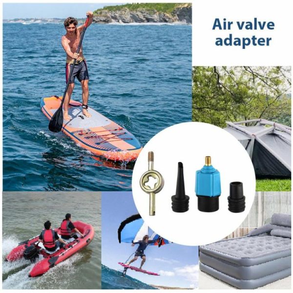 Canoeing |   Air Valve Converter Inflatable Sup Pump Adaptor for Kayaking Dinghy Pontoon Boat