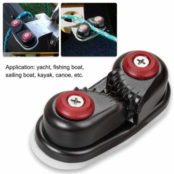 Canoeing |   Aluminum Cam Cleats Fairlead Rope Gripper Canoe Dinghy Accessories