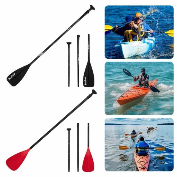 Canoeing |   Double Head Detachable SUP Paddle 3-Piece Kayak Boat Paddle for Boating Kayaking