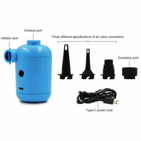 Canoeing |   Outdoor Mini Air Pump Camping Portable DC 5V USB Charging Electric Inflator