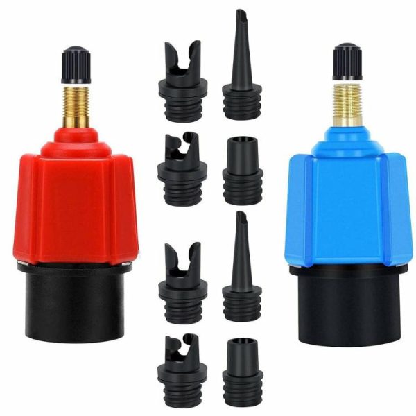 Canoeing |   Paddle Board Valve Adapter Inflatable Pump Converter with 4 Nozzles