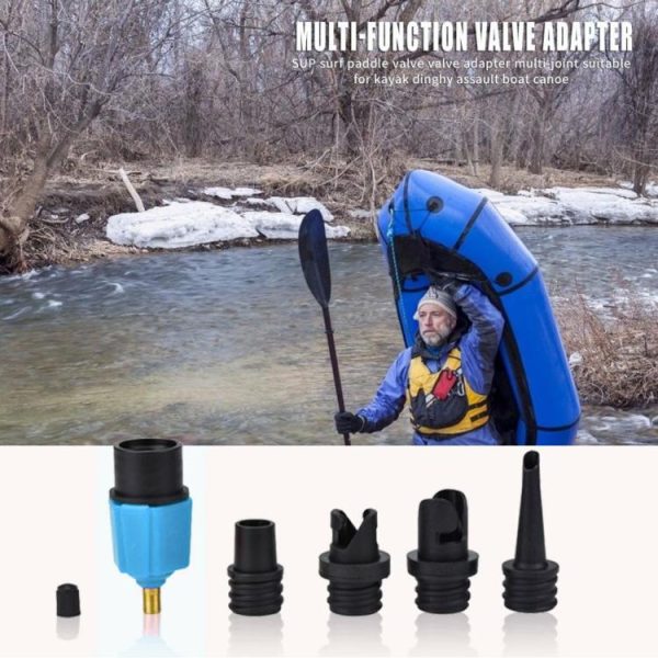 Canoeing |   Rowing Boat Valve Adapter Paddle Board Canoe Air Valve Pump Converter