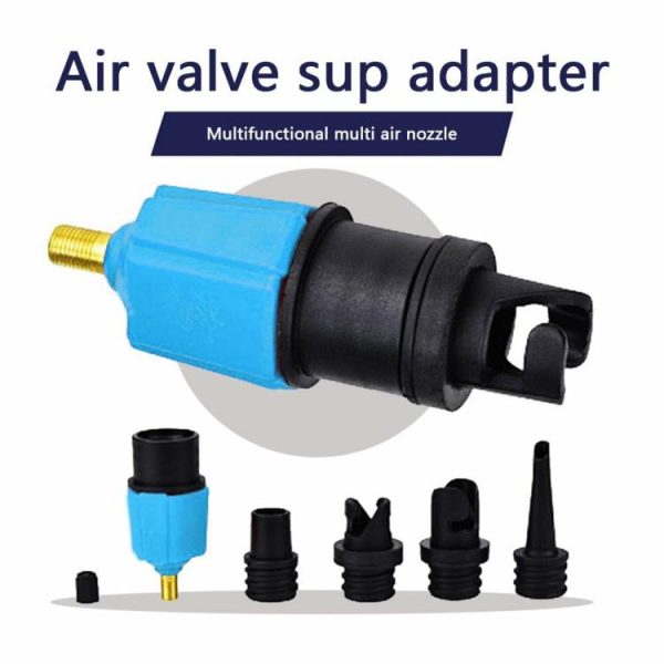 Canoeing |   Rowing Boat Valve Adapter Paddle Board Canoe Air Valve Pump Converter