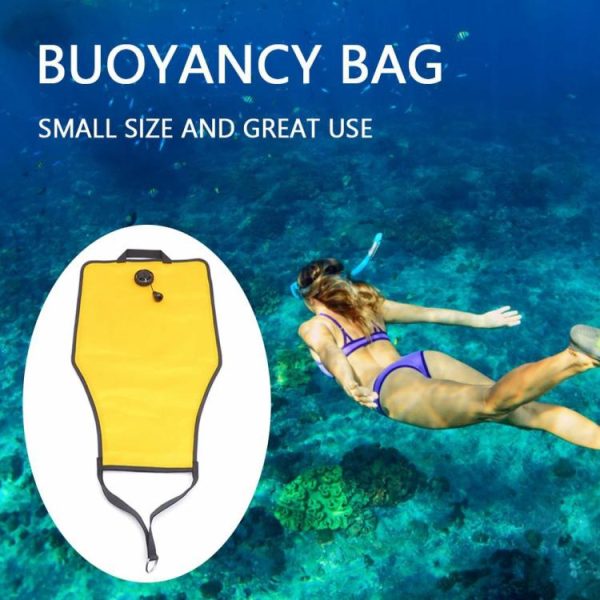 Diving |   30lbs Scuba Diving Lift Bag with Open Bottom Swimming Salvage Bag for Underwater