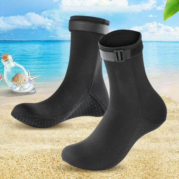 Diving |   3mm Beach Fin Sock Anti Slip Unisex Snorkeling Fin Sock Neoprene for Water Sport