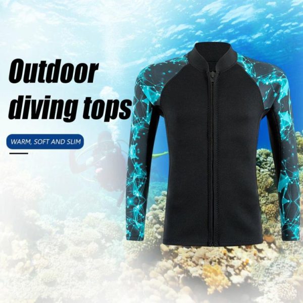 Diving |   Neoprene Diving Protection Top Long Sleeve Warm Anti-scratch Outdoor Accessories