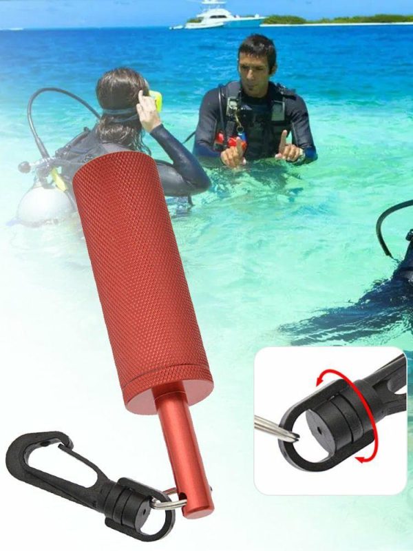 Diving |   Scuba Rattle Stick with 360 Rotating Quick Hook Signal Bell for Diving Scuba