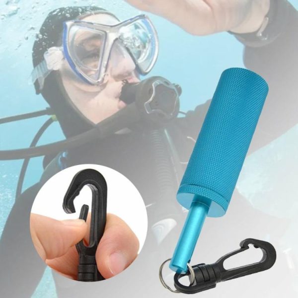 Diving |   Scuba Rattle Stick with 360 Rotating Quick Hook Signal Bell for Diving Scuba