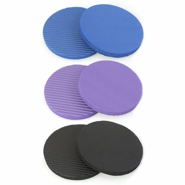 Exercises of Yoga |   2x Plank Workout Round Knee Pad Fitness Push-up Yoga Protective Rebound Mat