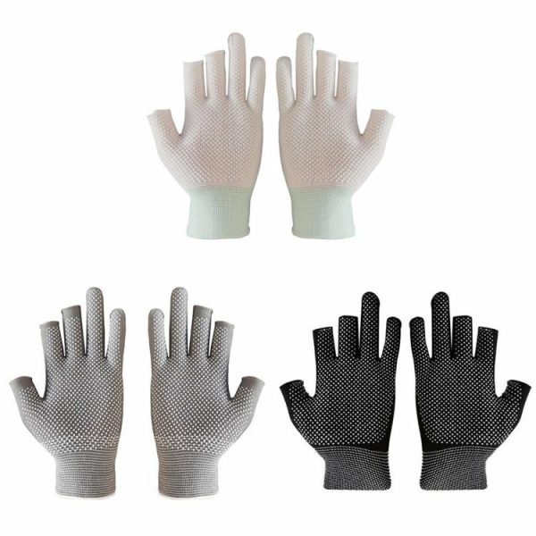 Fishing Clothing |   3 Fingers Cut Universal Fishing Gloves Anti-Slip Sunscreen Angling Gloves