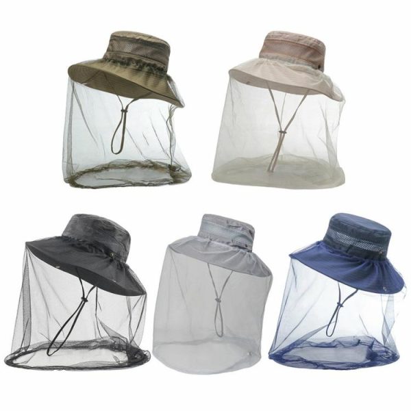 Fishing Clothing |   Anti-mosquito Hat Face Protector Sun-Proof Fishing Hat for Hiking Travel Camping