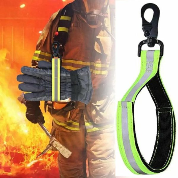 Fishing Clothing |   Firefighter Glove Strap Safety Glove Belt Clip Heavy Duty Fire Gear Accessories