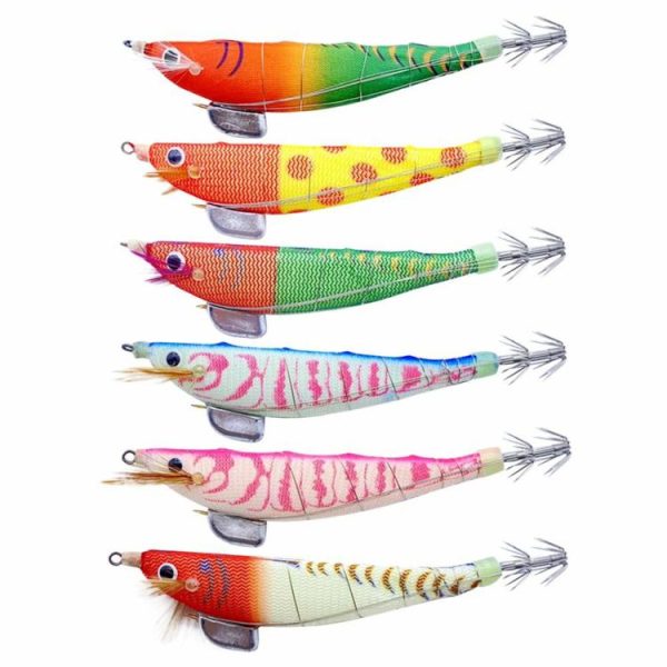 Fishing Gear |   100mm 12g Sinking Luminous Artificial Wood Shrimp Bait Hook Fishing Lures