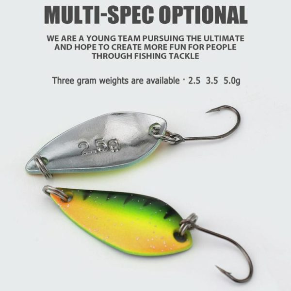 Fishing Gear |   10pcs Metal Spoon Fishing Lures Artificial Sequins Baits for Bass Blackfish