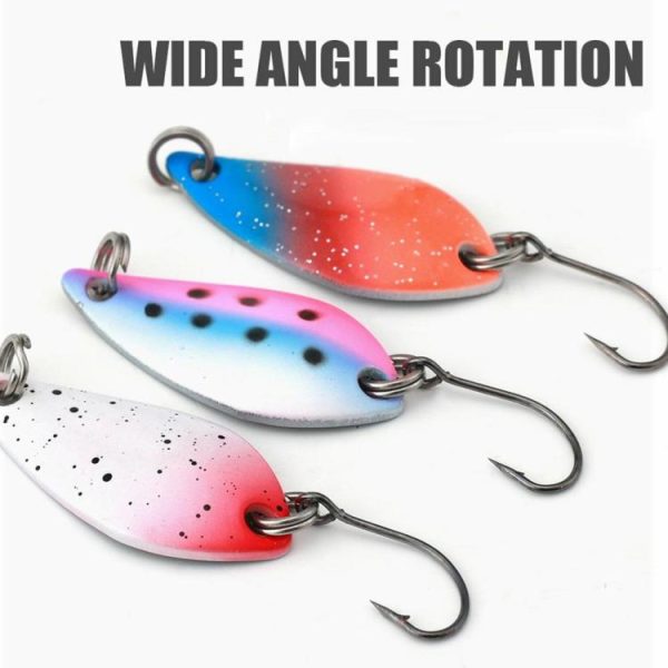 Fishing Gear |   10pcs Metal Spoon Fishing Lures Artificial Sequins Baits for Bass Blackfish