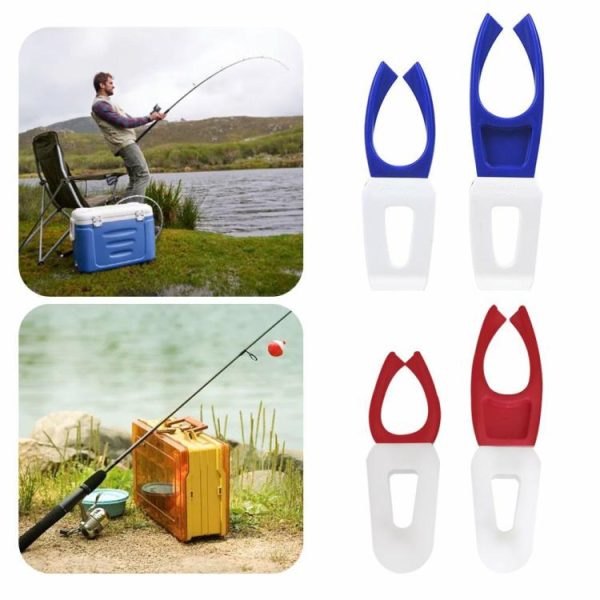 Fishing Gear |   2 Pcs Fishing Rod Holder Bucket Clamp Bracket Elastic Fishing Tackle Accessories