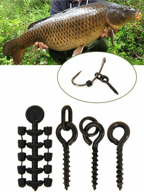 Fishing Gear |   20 Pcs Fishing Screws 50 Pcs Hook Stop Hook Carp Fishing Accessories for Carp