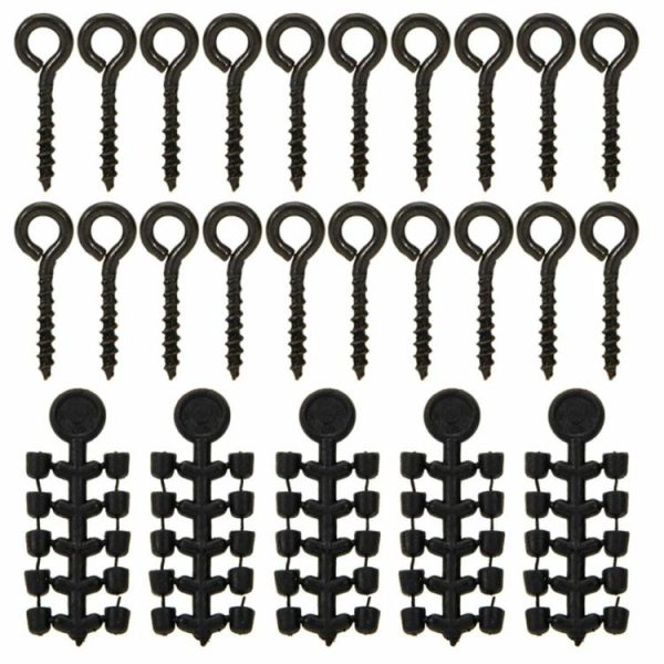 Fishing Gear |   20 Pcs Fishing Screws 50 Pcs Hook Stop Hook Carp Fishing Accessories for Carp