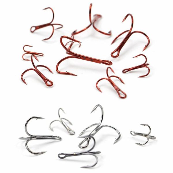 Fishing Gear |   20Pcs Bait Jig Fish Hooks Carbon Steel Fishing Hook Durable for Hard Baits Lures