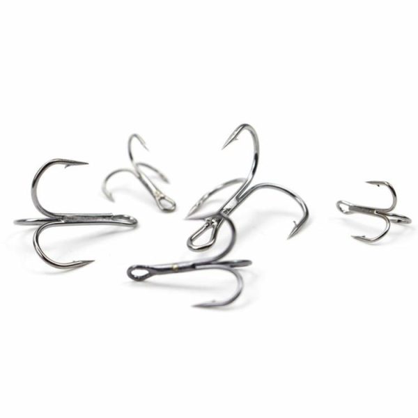 Fishing Gear |   20Pcs Bait Jig Fish Hooks Carbon Steel Fishing Hook Durable for Hard Baits Lures