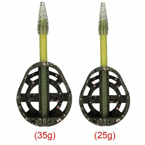 Fishing Gear |   25g/35g Bait Inline Method Feeder Quick Release Carp Feeders Fishing Tackle Tool