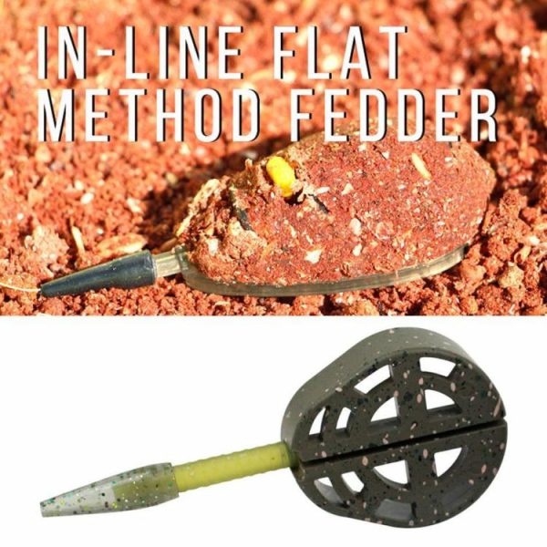 Fishing Gear |   25g/35g Bait Inline Method Feeder Quick Release Carp Feeders Fishing Tackle Tool