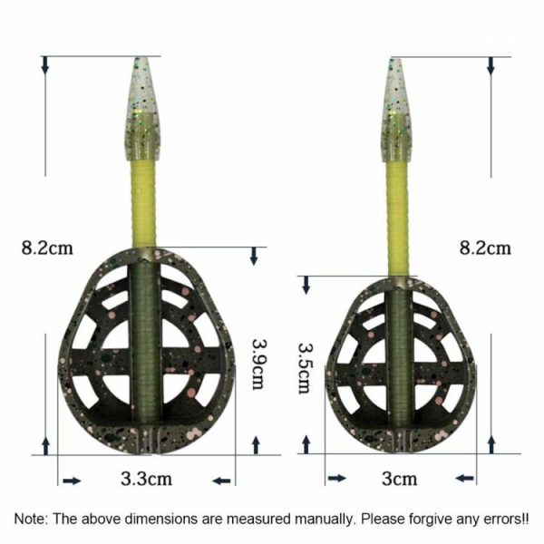 Fishing Gear |   25g/35g Bait Inline Method Feeder Quick Release Carp Feeders Fishing Tackle Tool