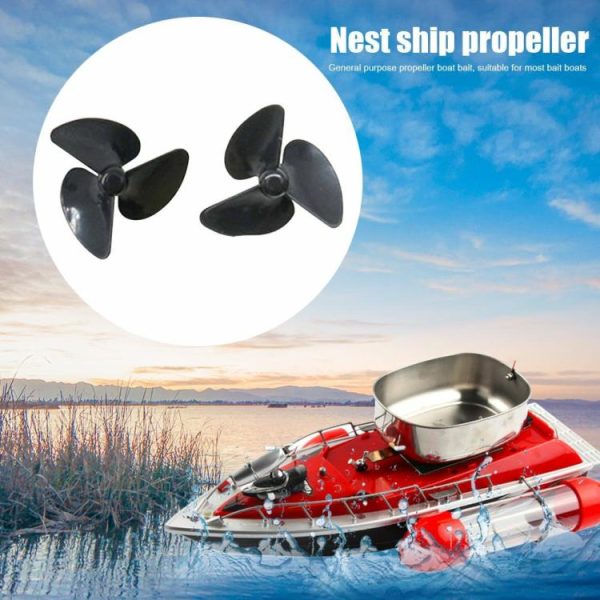 Fishing Gear |   2pcs 3-Blade Nesting Bait Boat Propeller RC Boat Underwater Thruster Paddle