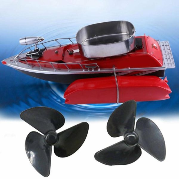 Fishing Gear |   2pcs 3-Blade Nesting Bait Boat Propeller RC Boat Underwater Thruster Paddle