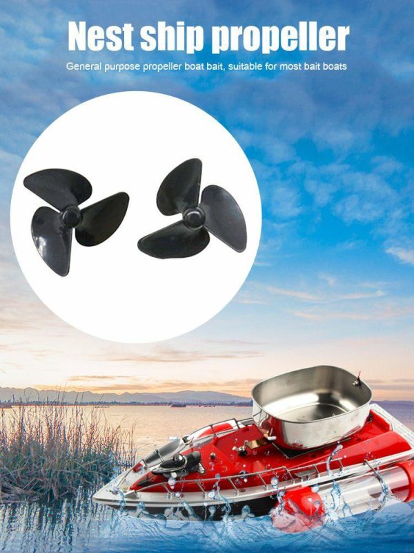 Fishing Gear |   2pcs 3-Blade Nesting Bait Boat Propeller RC Boat Underwater Thruster Paddle