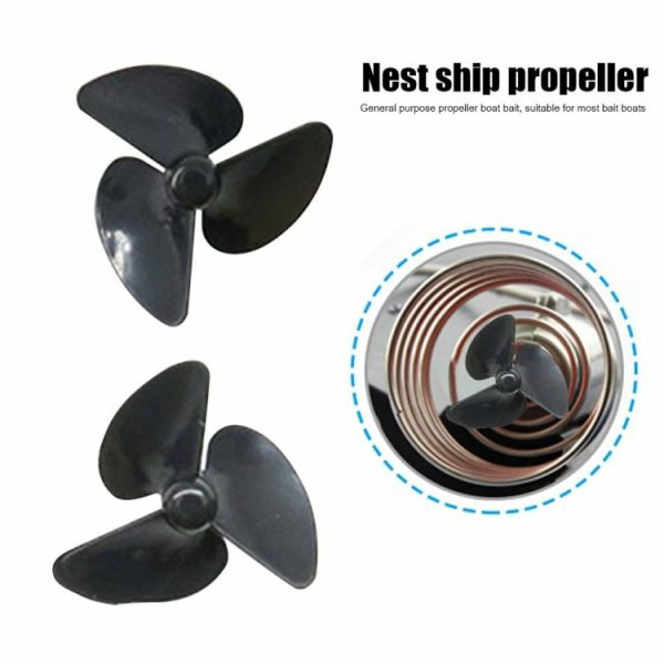 Fishing Gear |   2pcs 3-Blade Nesting Bait Boat Propeller RC Boat Underwater Thruster Paddle