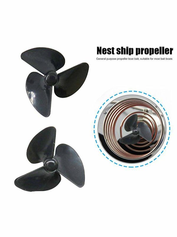 Fishing Gear |   2pcs 3-Blade Nesting Bait Boat Propeller RC Boat Underwater Thruster Paddle