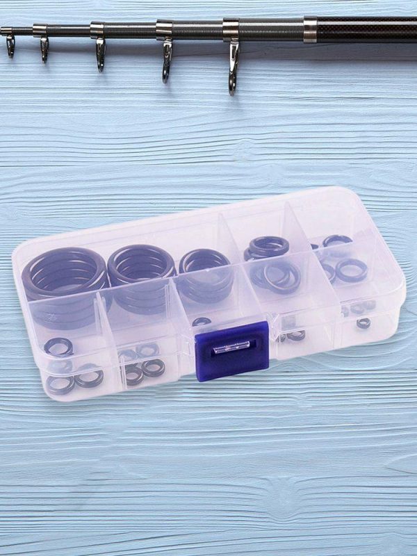 Fishing Gear |   40pcs Fishing Rod Guides Ring Ceramic Guide Ring Rod Repair Replacement Kit