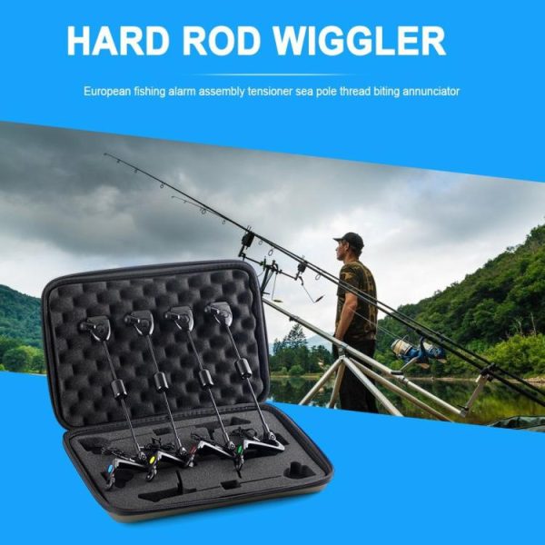 Fishing Gear |   4pcs Alarm Alert Bite Wiggler LED Lights Illuminated Indicator Gear Tools Tackle