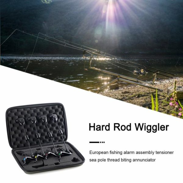 Fishing Gear |   4pcs Alarm Alert Bite Wiggler LED Lights Illuminated Indicator Gear Tools Tackle